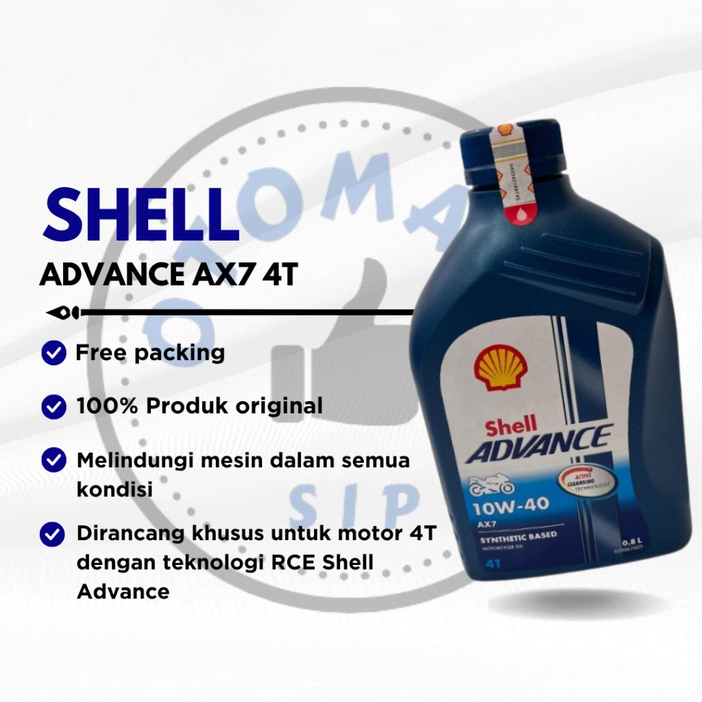 Jual Shell Advance AX7 4T 10W40 800 ML Oli Motor 4T | Shopee Indonesia