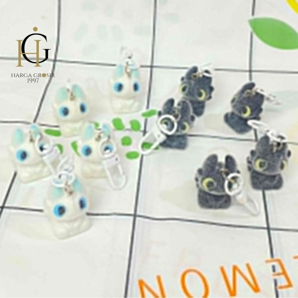 Jual GANTUNGAN KUNCI RESIN TOOTHLESS FULLBODY MEWAH BULU GK-2078 LUCU ...