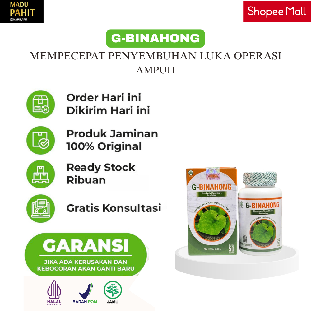 Jual Kapsul G-Binahong -Ikan Gabus Plus Ekstrak Binahong Obat Luka ...