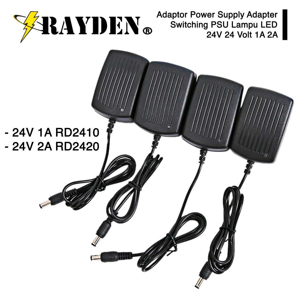 Jual Adaptor Power Supply Adapter Switching PSU Lampu LED 24V 24 Volt ...