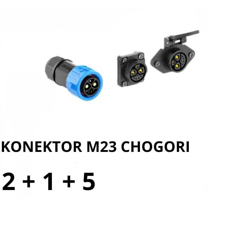 Jual Soket Konektor M23 Chogori Male Female untuk Gesits Polytron Fox R ...