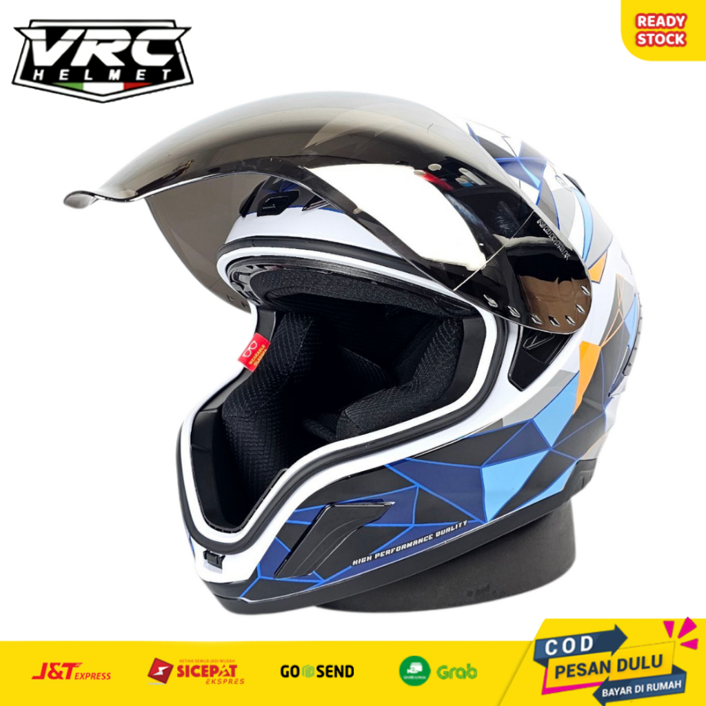 Jual Helm Full Face Touring Rider Terbaru Solid Series Visor | Shopee ...