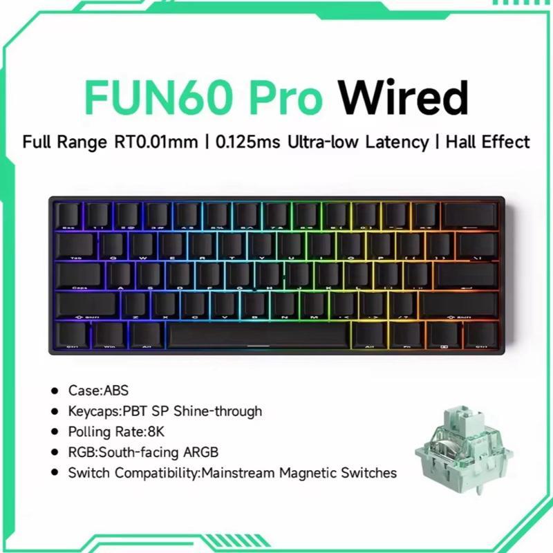 Jual MONSGEEK FUN60 Pro Rapid Trigger Hall Effect Magnetic Switch Wired ...