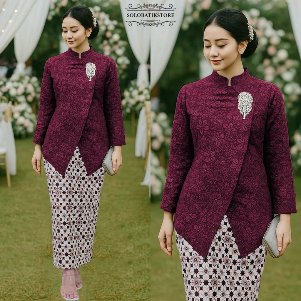Jual Set Kebaya Rok Janggan Modern Baju Pesta Kondangan Tunangan ...