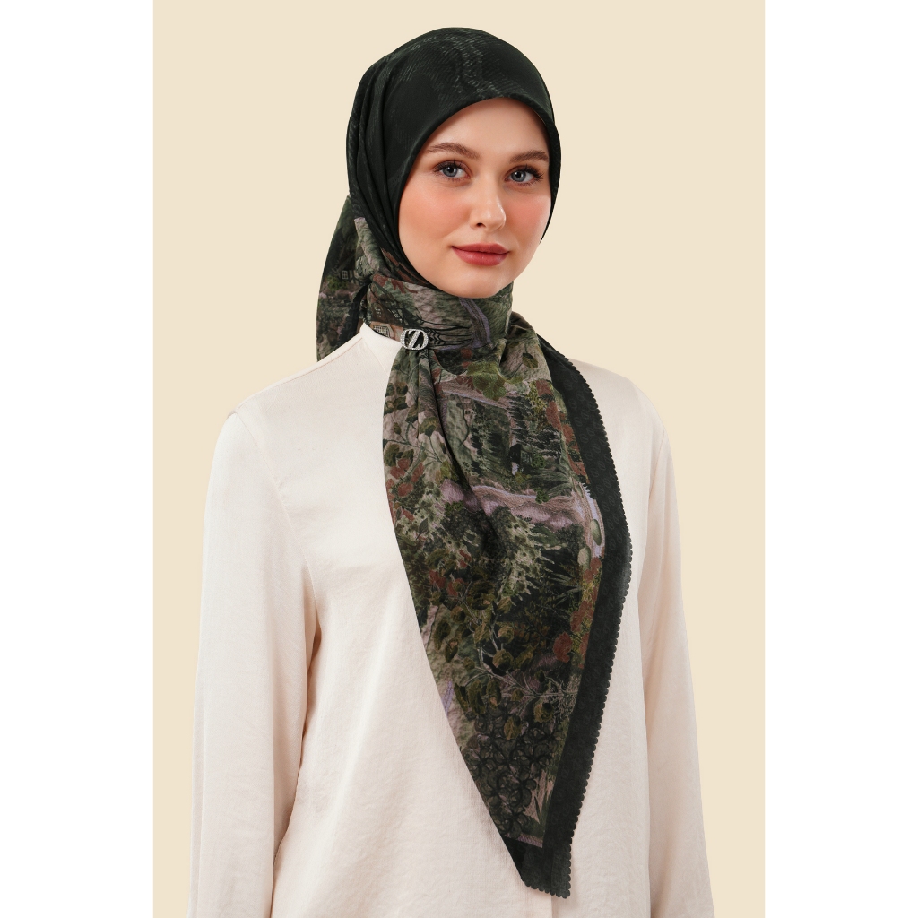 ZYTADELIA Arabella Scraves Series Printed Scarf Hijab Segi Empat Hijab Aire Voile Hijab Premium Hijab Motif