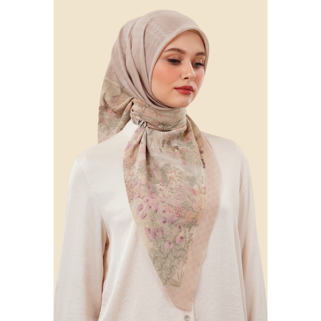 ZYTADELIA Arabella Scraves Series Printed Scarf Hijab Segi Empat Hijab Aire Voile Hijab Premium Hijab Motif
