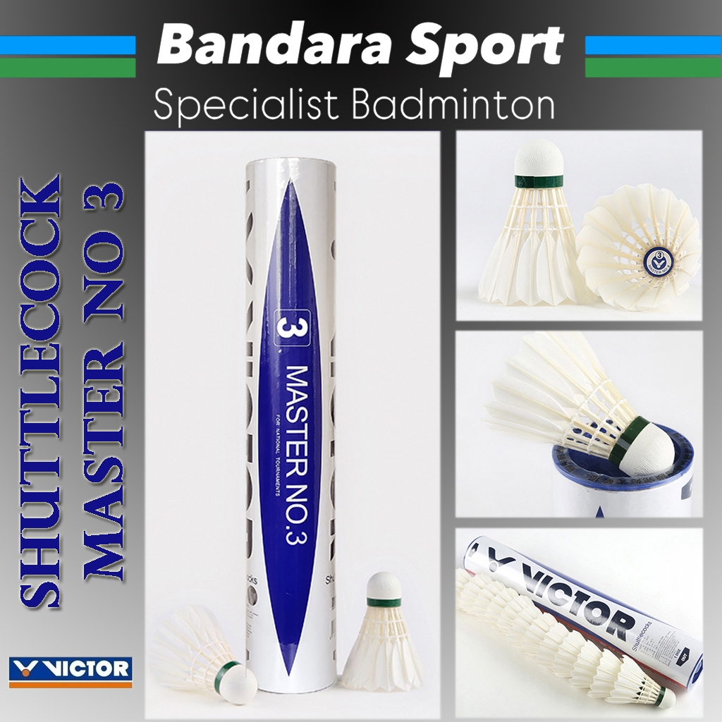 Jual Kok/Shuttlecock VICTOR Master NO.3 Shuttlecock (12 Pieces ...