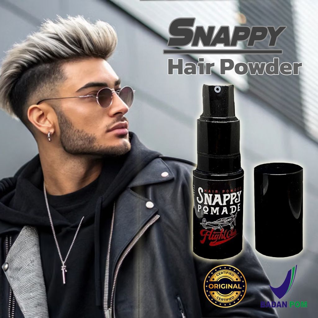 Jual Snappy Hair Powder Pomade Styling Rambut Pria dan Anak Basah Wangi ...