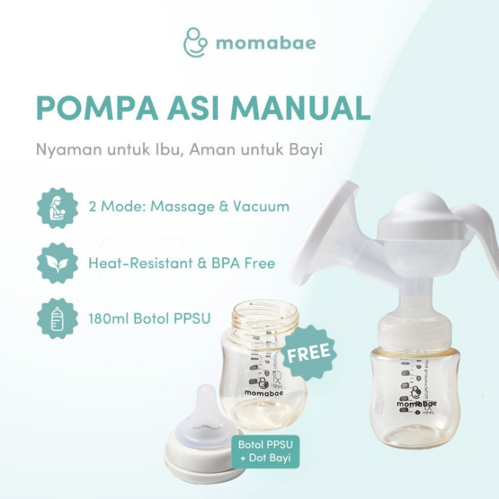 Jual MOMABAE - Manual Breast Pump | Pompa Asi Manual | Shopee Indonesia