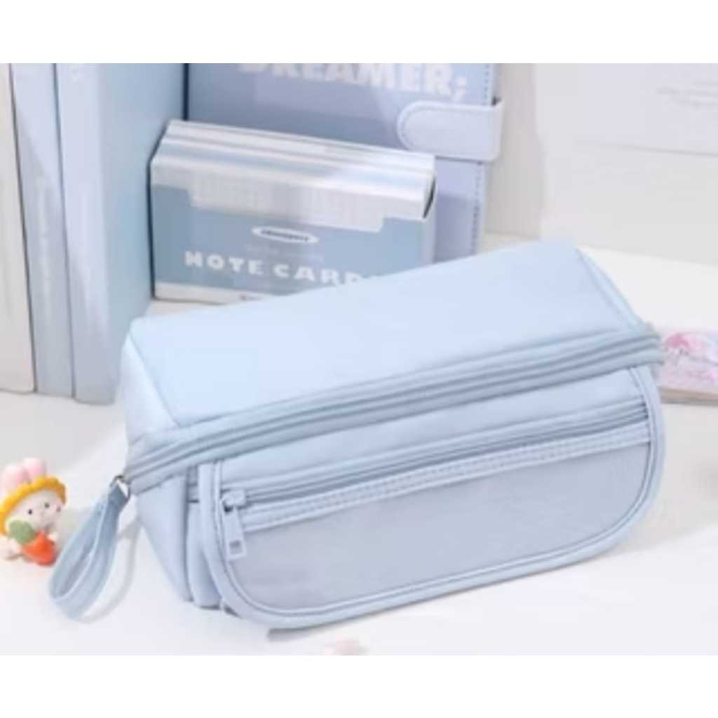 TEMPAT PENSIL KARAKTER LUCU PENYIMPANAN ALAT TULIS PENCIL CASE  BERKAPASITAS BESAR LAYER