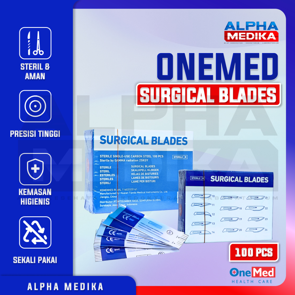 Jual ONEMED - Bisturi Onemed / Onemed Surgical Blade / Pisau Bedah ...