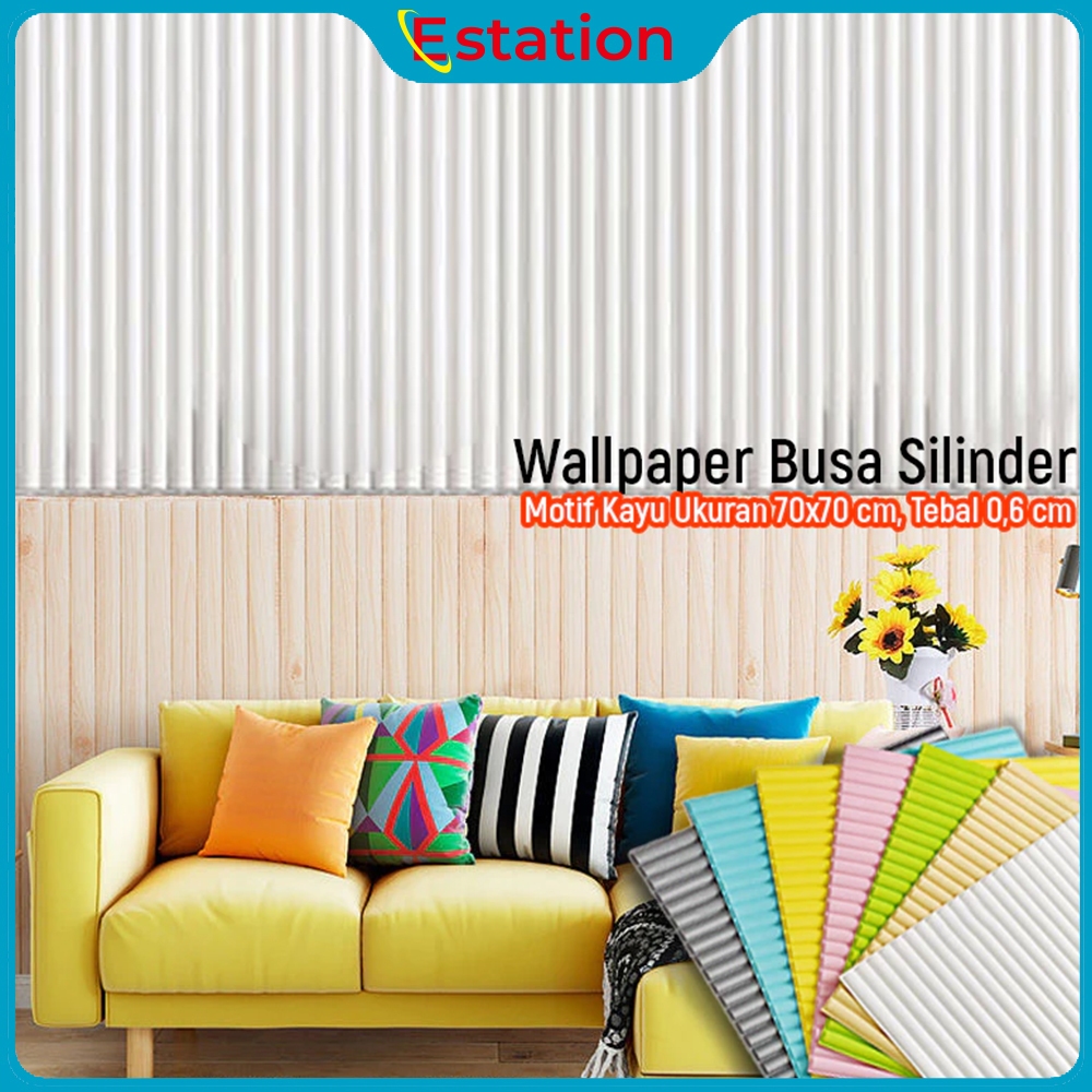 Jual Estation - Wallpaper Sticker Dinding Foam Motif 3D Dekorasi Kamar ...
