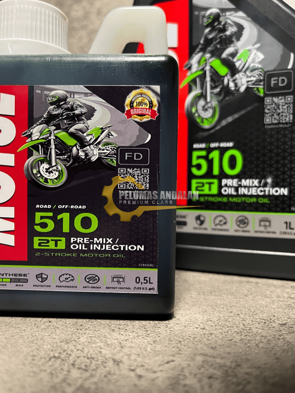 Jual Oli Samping Motul 510 Oli Motor 2T Repack Kemasan 500ml Original ...