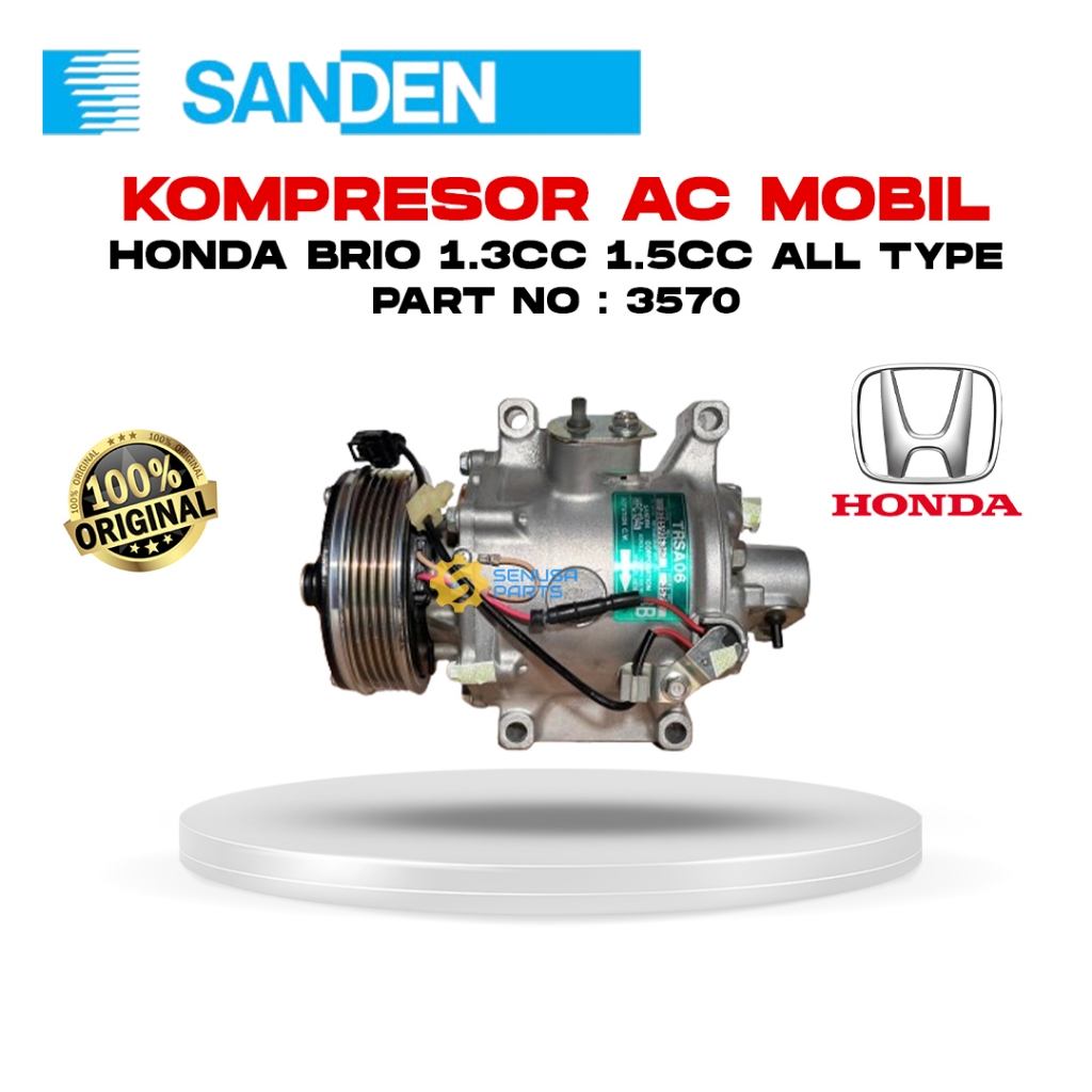 Jual KOMPRESOR HONDA BRIO 1.3cc 1.5cc ALL TYPE COMPRESSOR BRIO ASLI ...