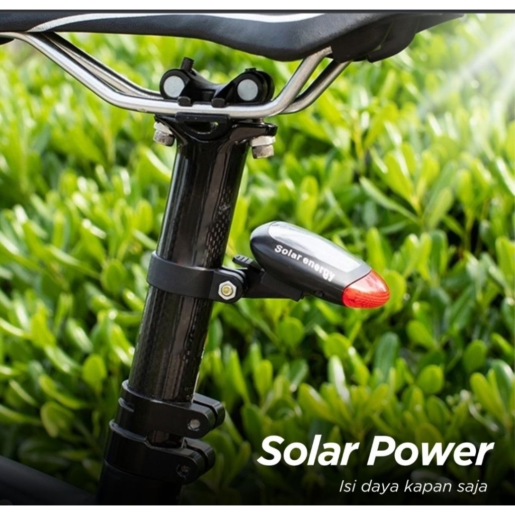 Jual Solar Bicyle Taillight Warning Light Lampu Rambu Sepeda - 909 ...