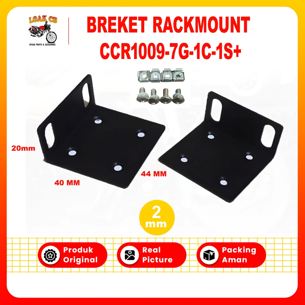 Jual MIKROTIK CCR1009-7G-1C-1S+ Breket Dudukan Pangkon Kupingan rack ...