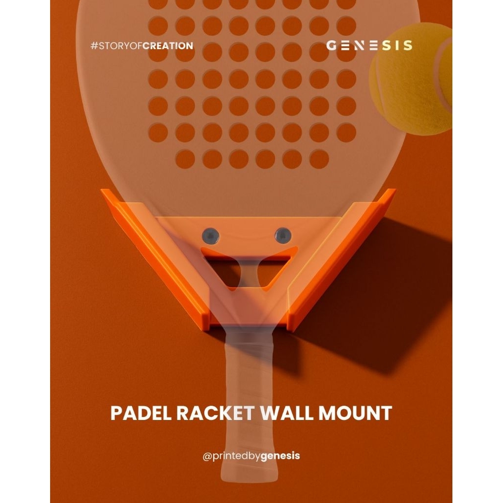 Jual Padel Racket Wall Mount Bracket Holder / Gantungan Dinding Raket ...