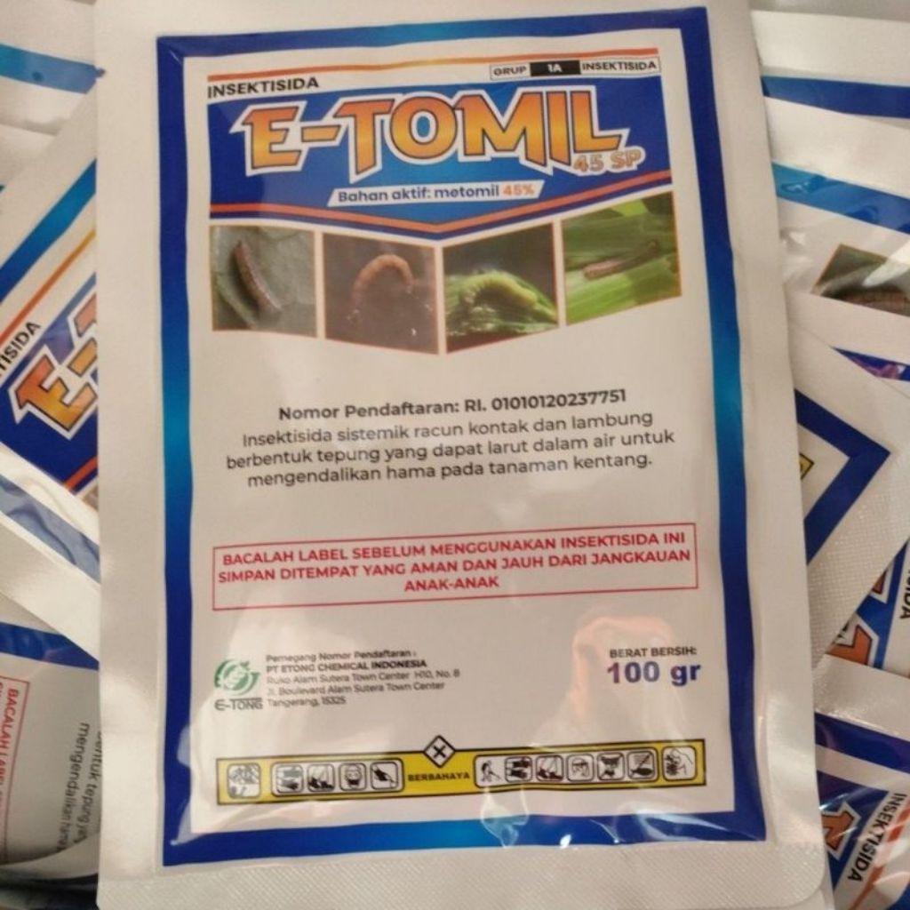 Jual Insektisida E-TOMIL (metomil 45SP) / 100 gram | Shopee Indonesia