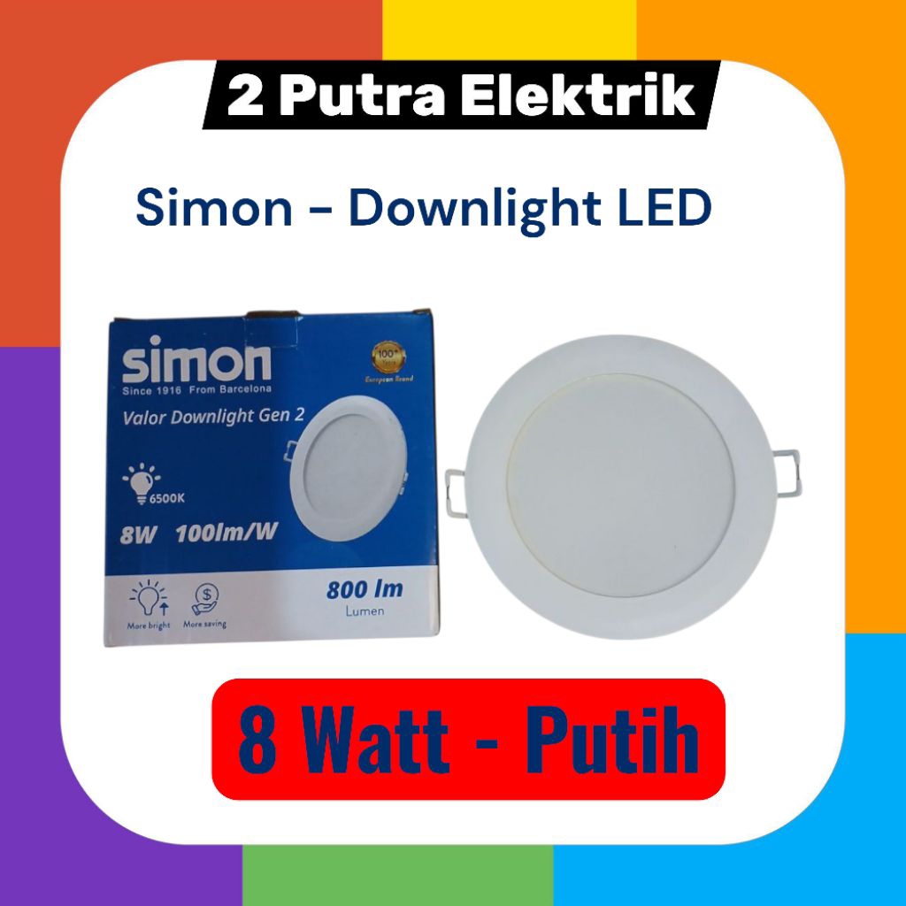 Jual SUMON - Downlight LED 8 WATT PUTIH 4 inchi | Shopee Indonesia