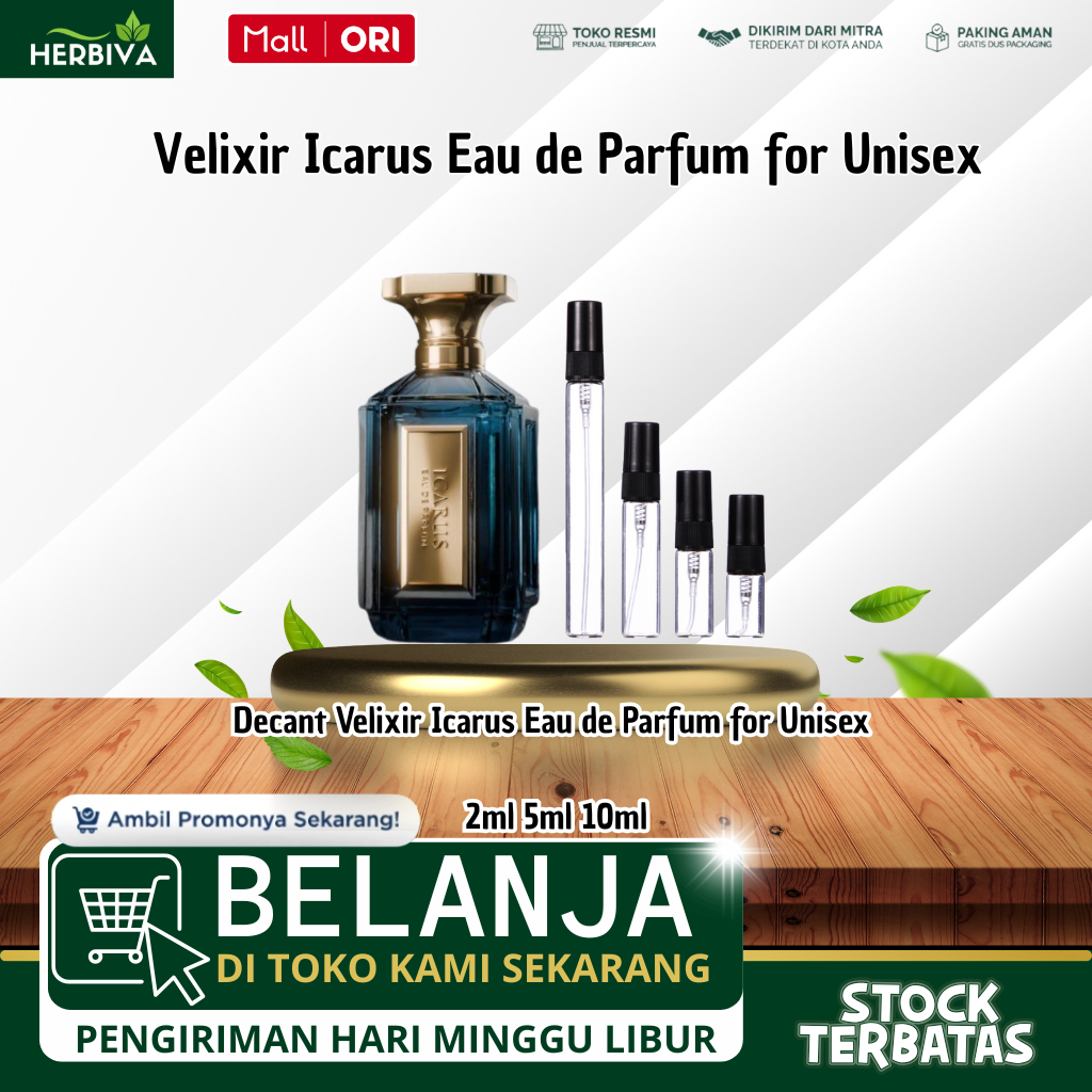 Jual Decant Velixir Icarus Eau de Parfum for Unisex 100% Original 2ml ...