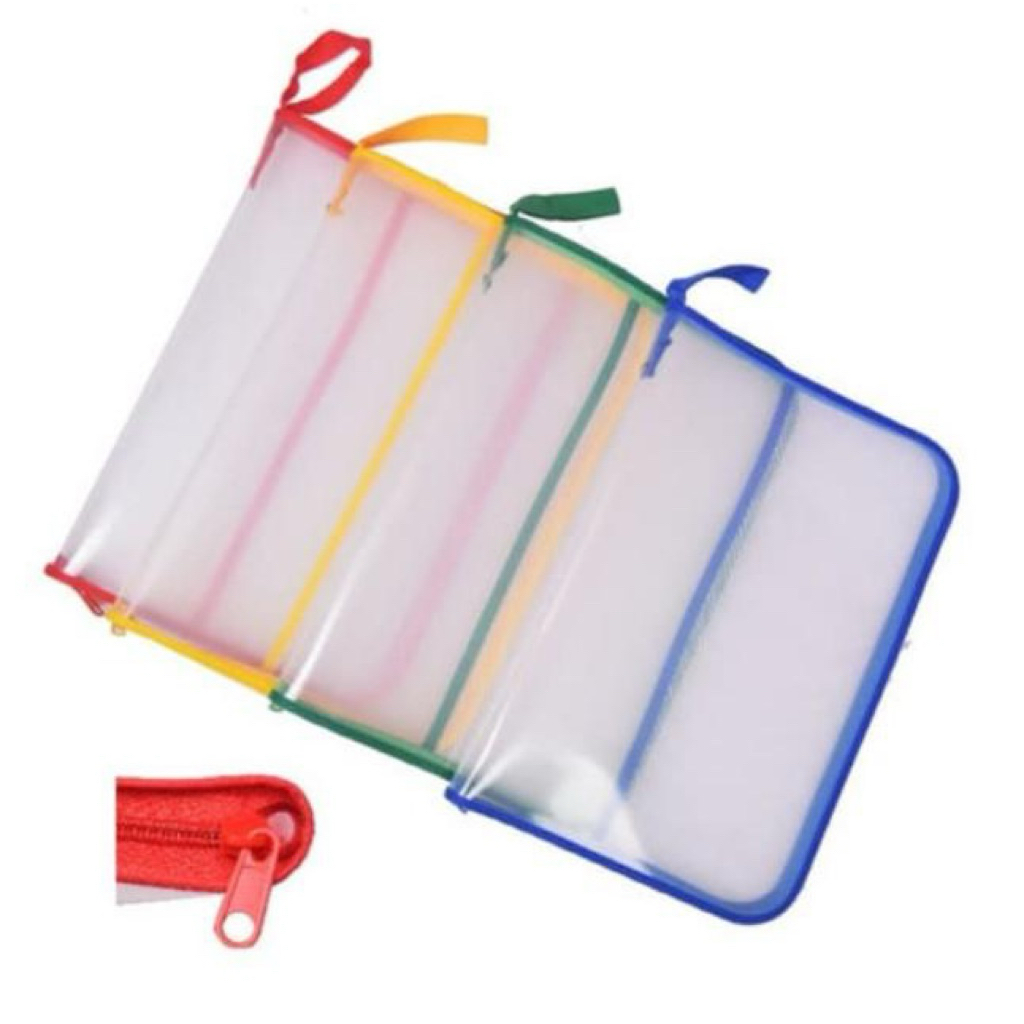 Jual Map Plastik Sleting/ Map Zipper Resleting/ Map Jaring Jaring ...
