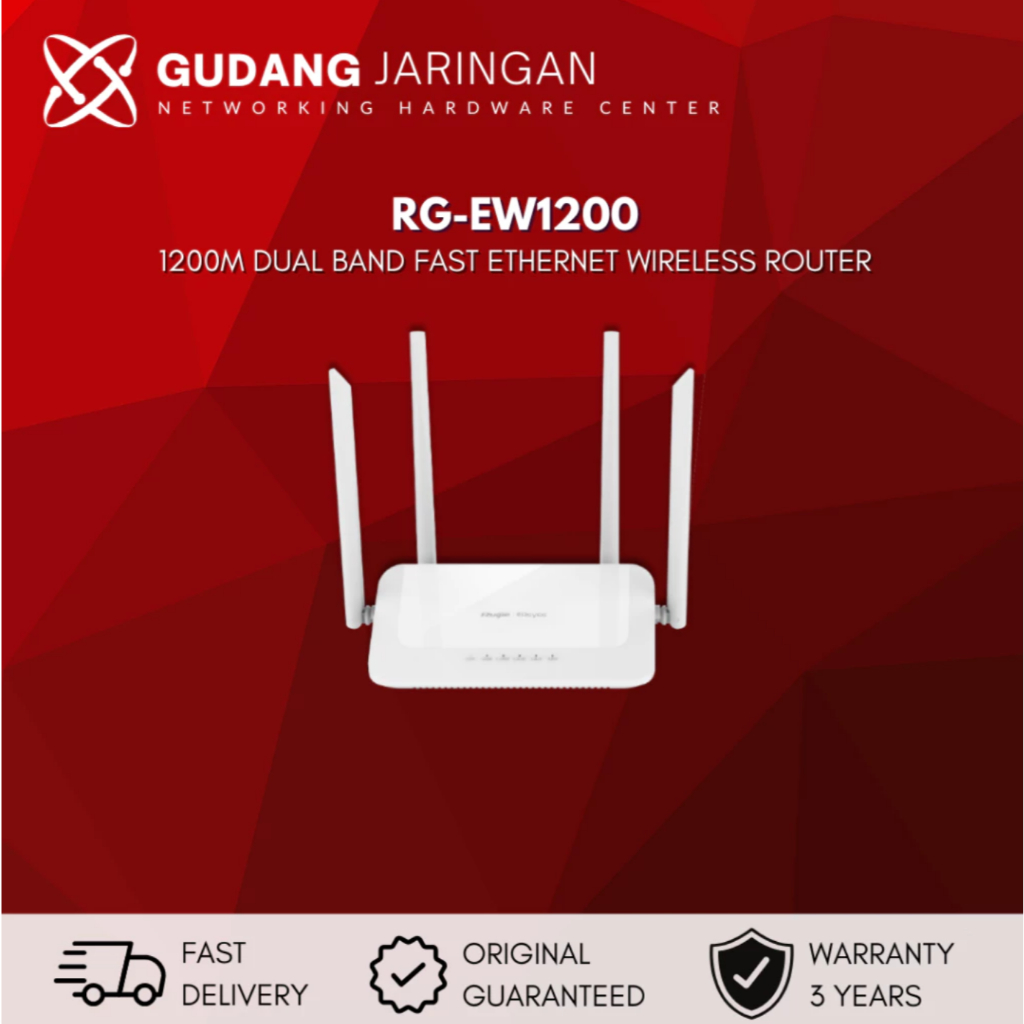Jual Ruijie Reyee RG-EW1200 Dual Band Wireless Mesh WiFi Router 1200M ...