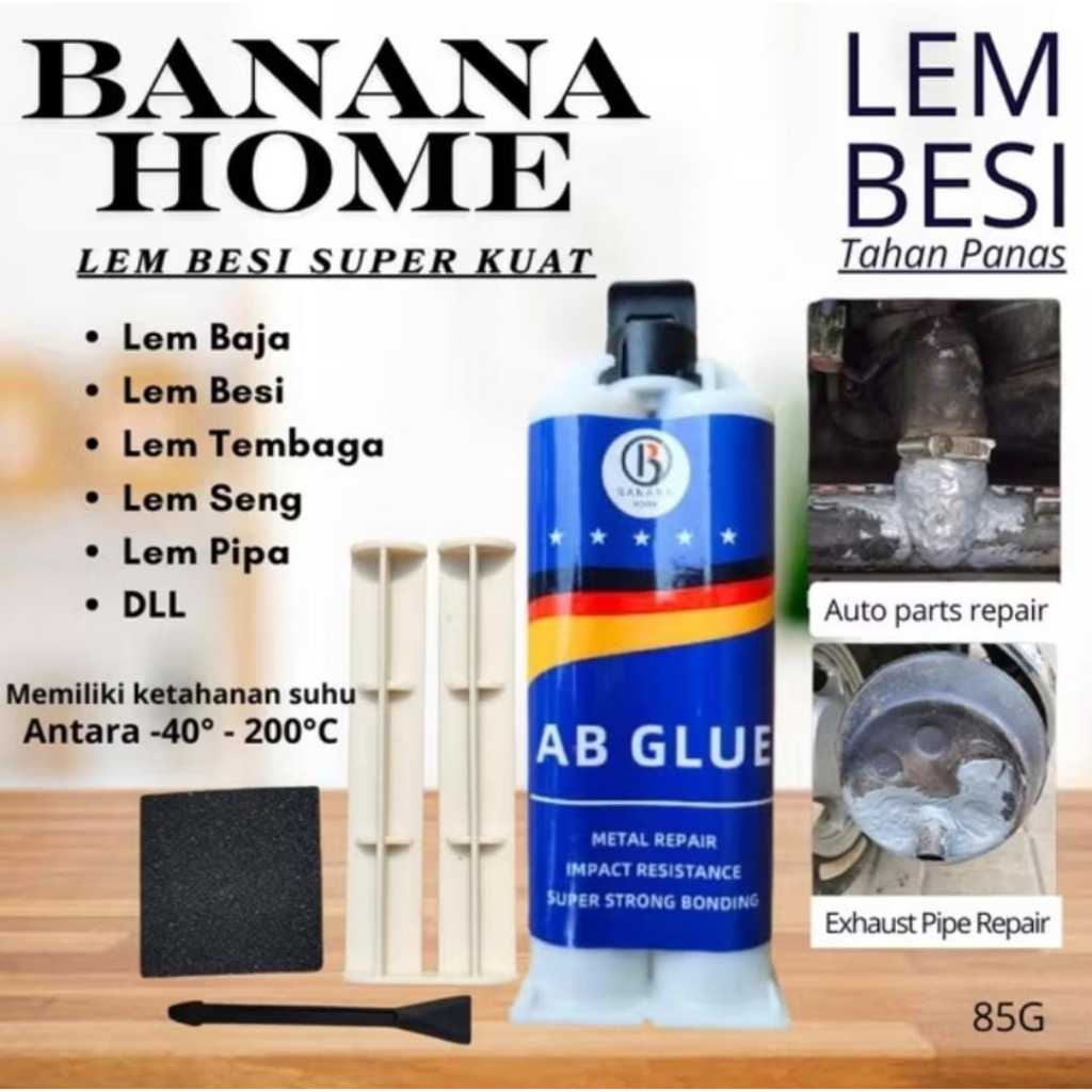Jual Lem Besi super kuat 85G /Lem ab Tahan Panas Industrial Metal ...