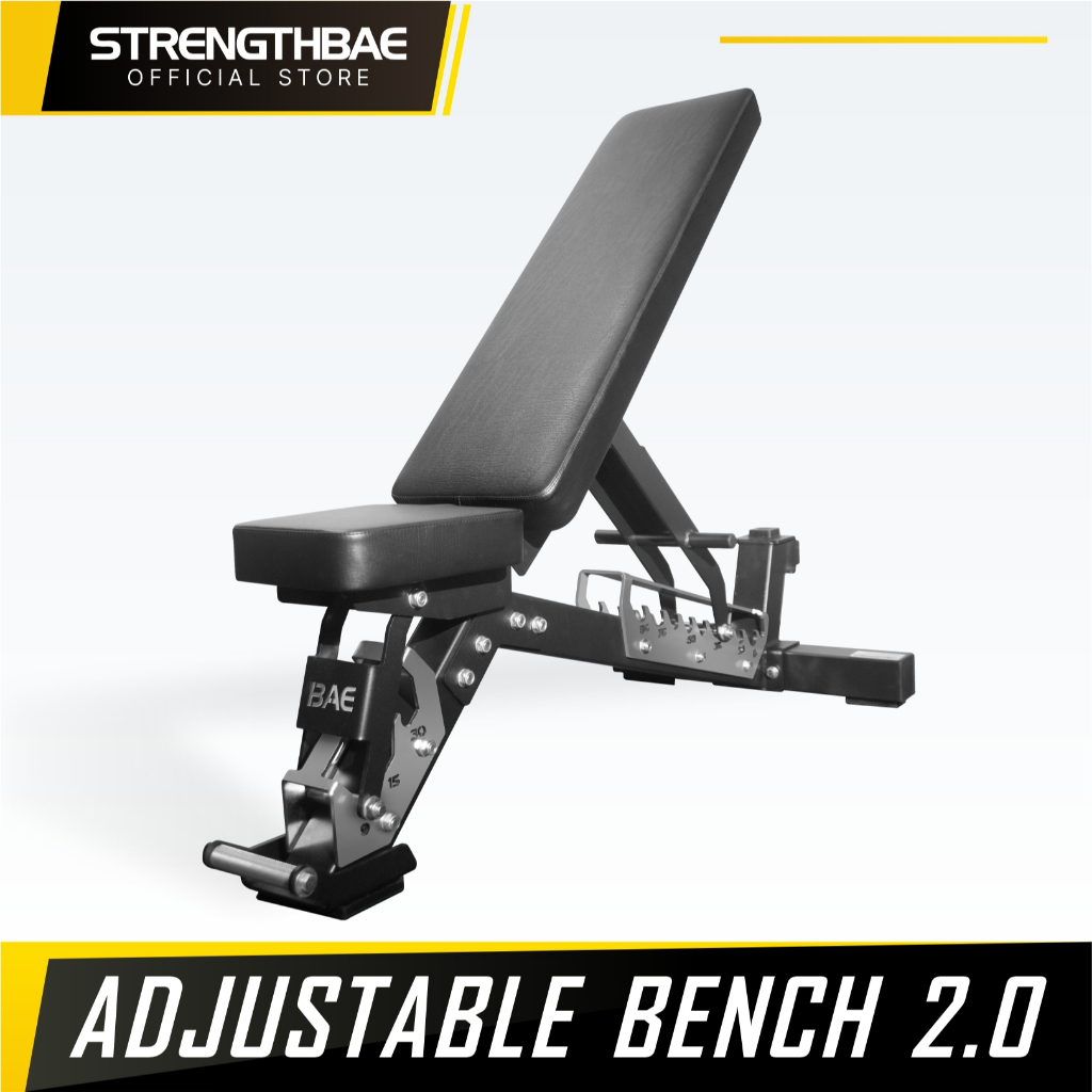Jual Adjustable Gym Bench STRENGTHBAE Kursi Bangku Fitness Flat - Main Image
