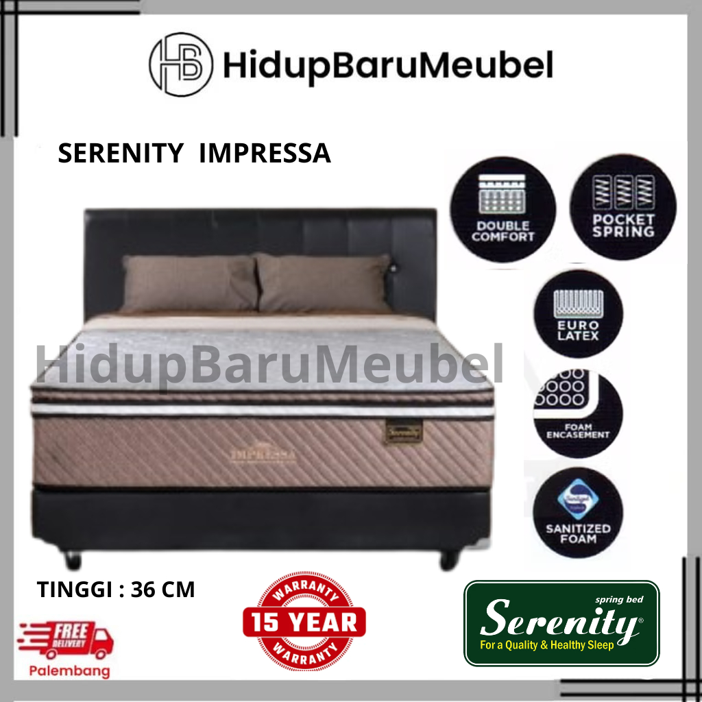 Jual Springbed Impressa Pocket Latex Serenity Elite / matras kasur ...
