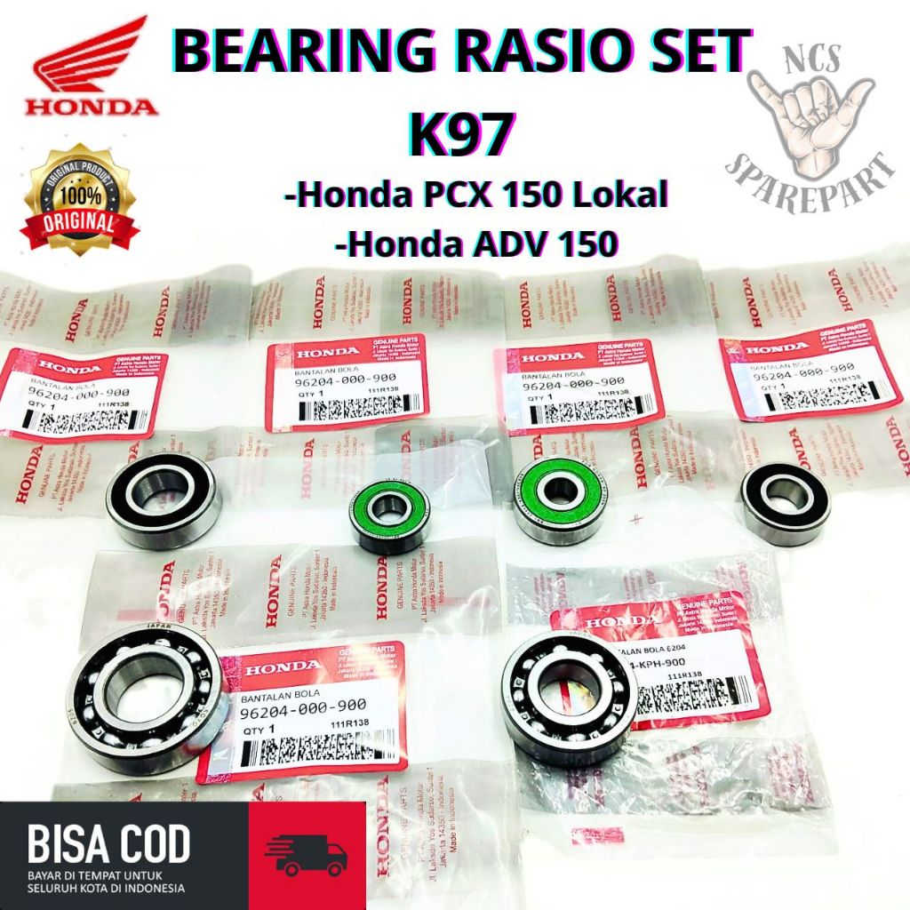 Jual BEARING RASIO SET HONDA KODE K97 MOTOR PCX 150 LOKAL ADV 150 1000% ...