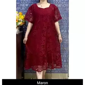 Dress Brukat Lace Kecil Jumbo Adem Ld 94 120 Cm