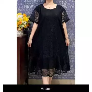 Dress Brukat Lace Kecil Jumbo Adem Ld 94 120 Cm