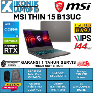 Jual msi gf63 thin 10scsr 9s7-16r412-1460 Harga Terbaik