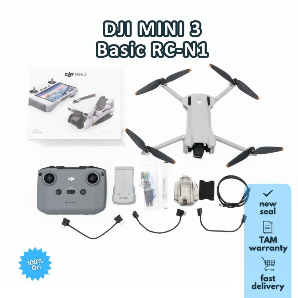 Jual Drone DJI Mini 3 Basic RCN1 (Drone 4K Camera) - Second | Shopee ...