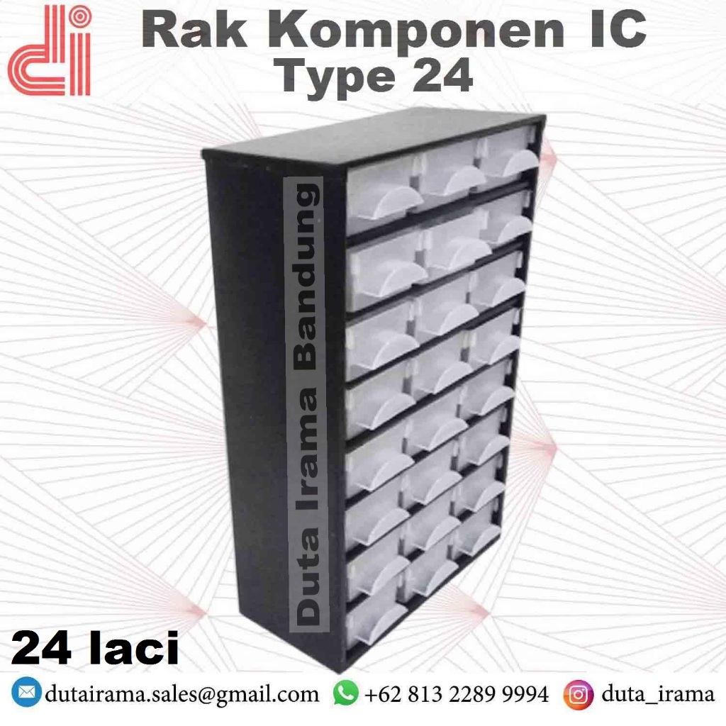 Jual Rak komponen raco racco rakko 24 laci IC TRANSISTOR | Shopee Indonesia