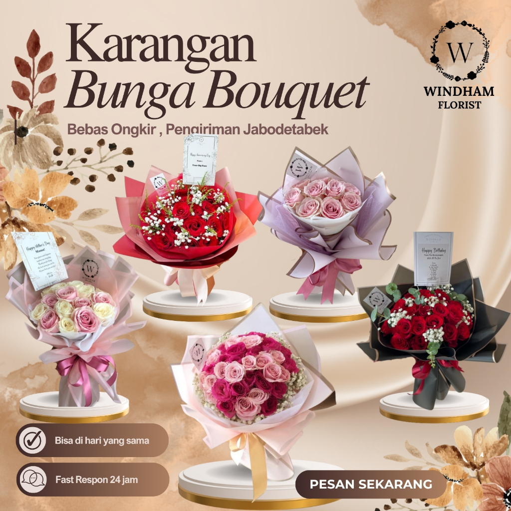 Jual Buket Bunga Mawar Fresh SAMEDAY JAKARTA KIRIM 2- 4 JAM Bouquet ...