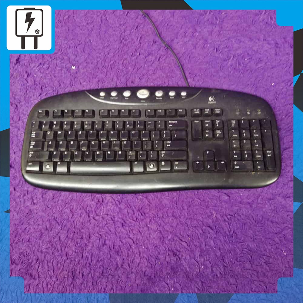 Jual Keyboard Logitech Pro Type PS2 Original Hitam | Shopee Indonesia