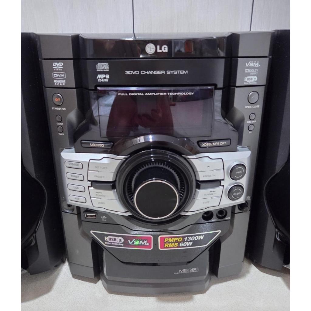 Jual Big compo Hifi LG MBD66 CD / DVD 2.1 bass blast usb Bagus lagu ...
