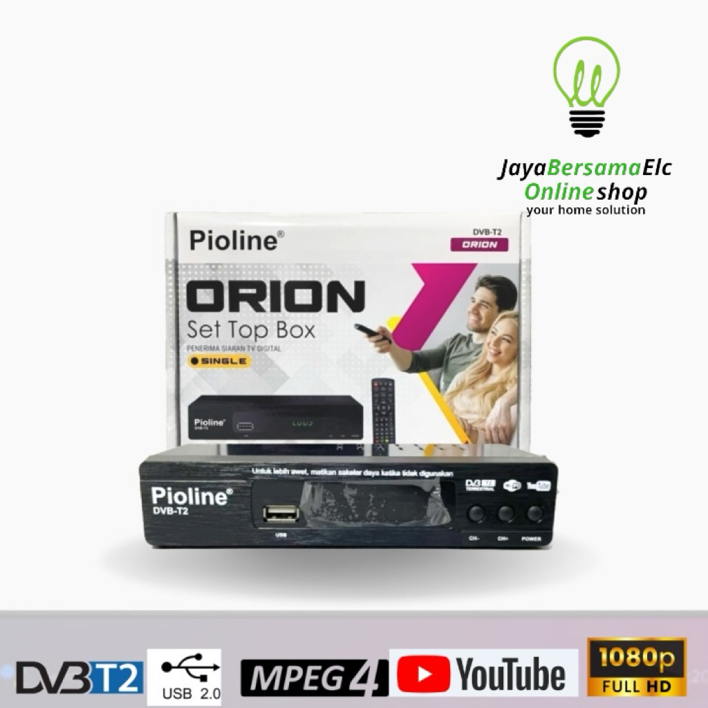 Set Top Box PIIOLINE Orion DVB-T2 Stb TV Digital Pioline Stb Penangkap Siaran TV Digital