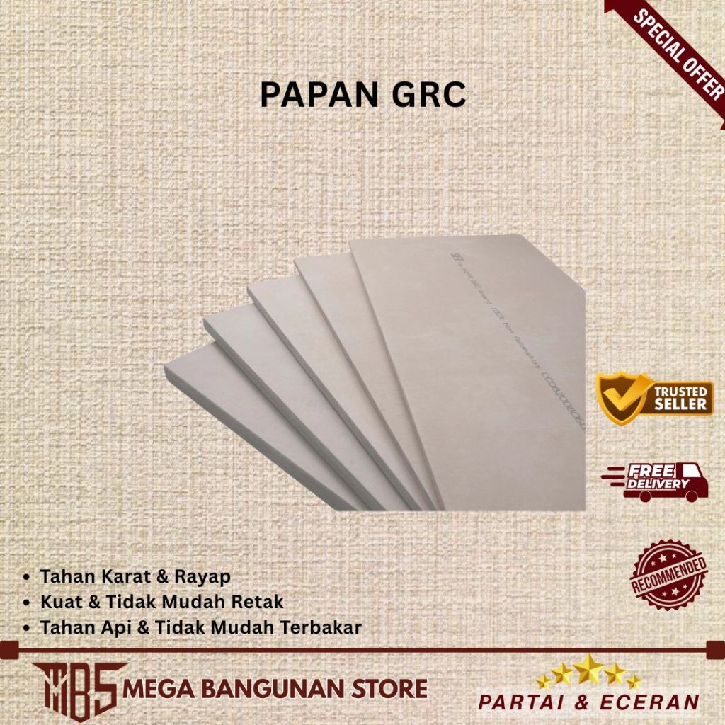 Jual Papapn Grc / Grc Board 1220X2440Mm | Shopee Indonesia
