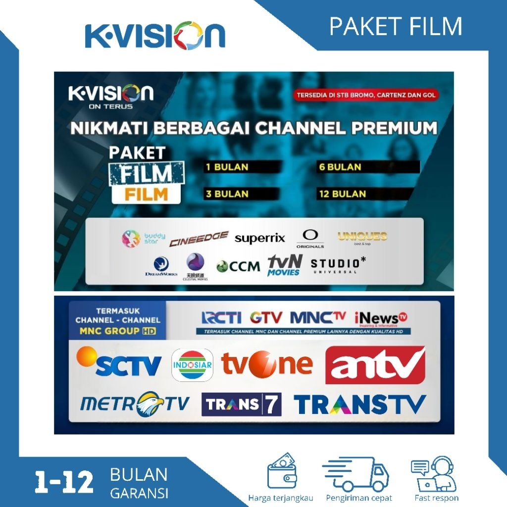 Jual Paket K-VISION FILM Bromo Cartenz dan GOL K Vision Proses cepat ...