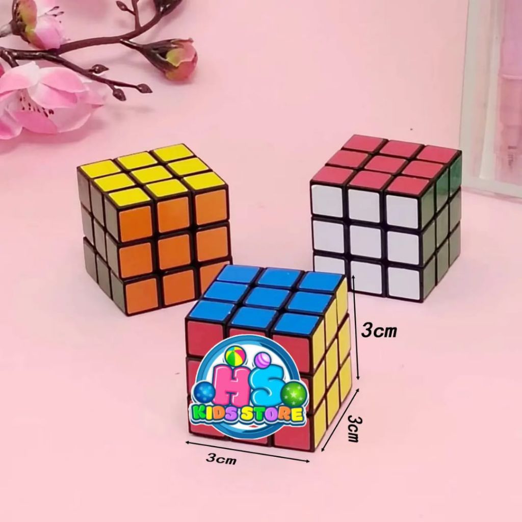 Jual Rubik Mini 3x3 Ukuran 3cm – Mainan Edukatif Anak Puzzle Cube Kecil ...