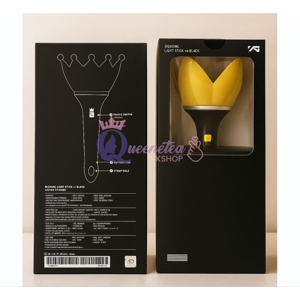 Jual OFFICIAL LIGHT STICK BIGBANG V4 BLACK SEALED | Shopee Indonesia
