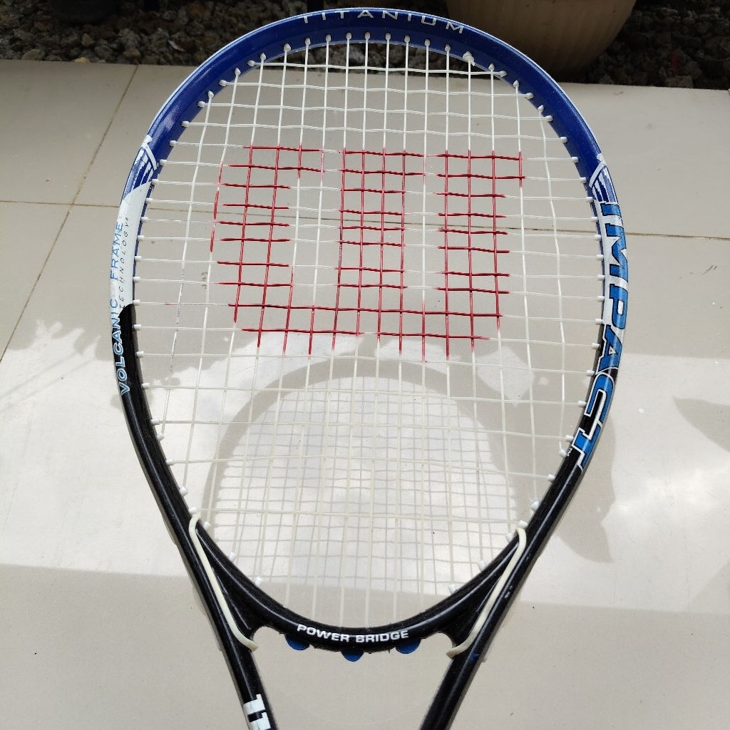 Jual Raket Tenis Wilson Impact Volcanic Frame Original | Shopee Indonesia