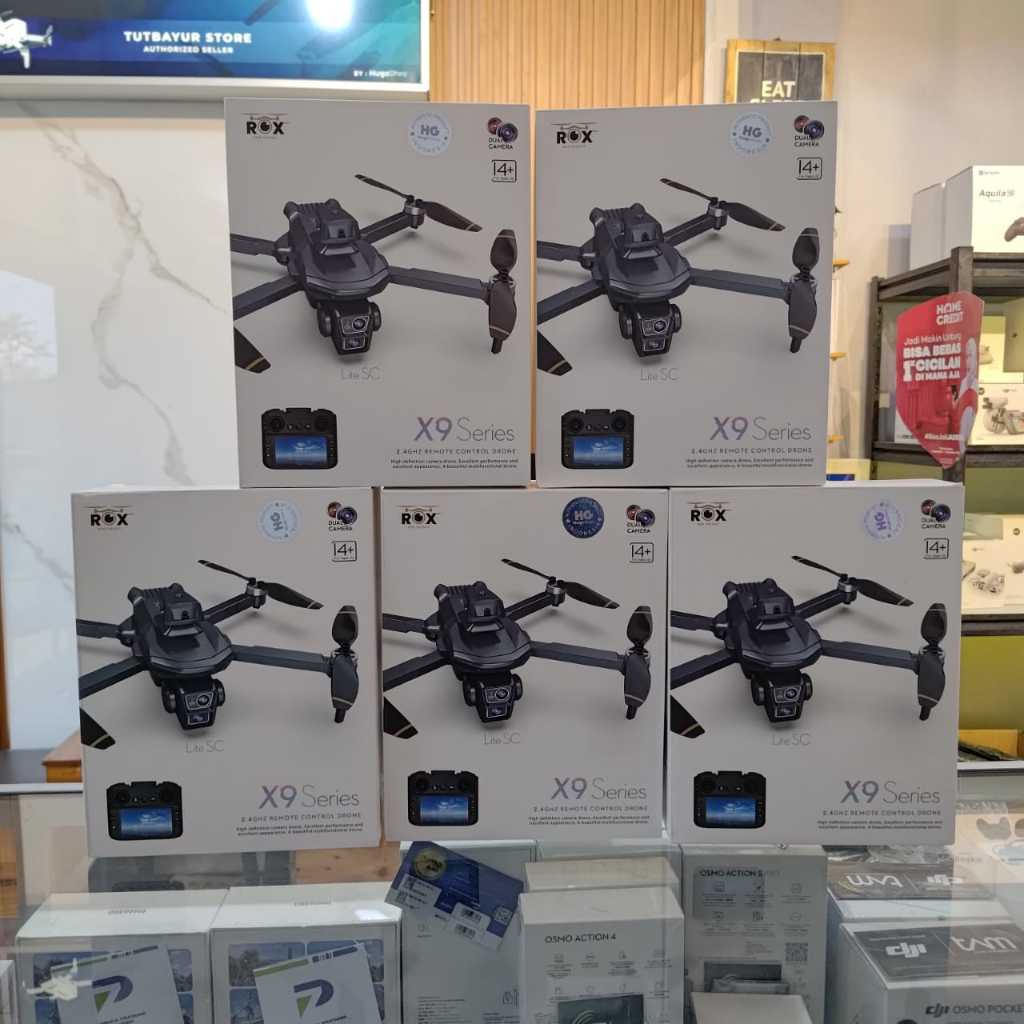 Jual ROX X9 LITE WITH SMART CONTROLLER 25 MIN GPS BRUSHLESS DRONE ...