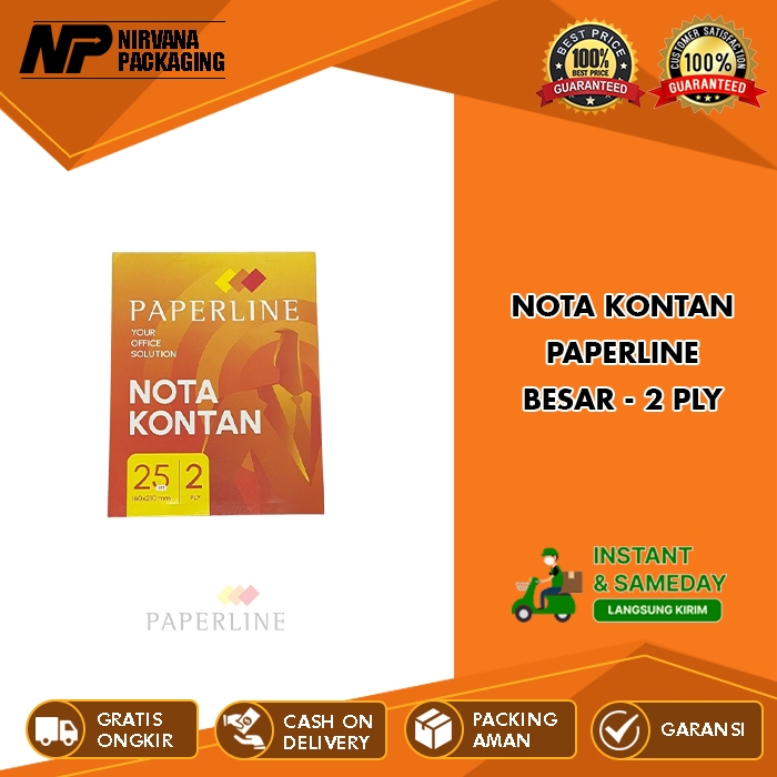 Jual NOTA KONTAN BESAR 2 PLY 2PLY PAPERLINE RANGKAP 2 / B2 PPL | Shopee ...