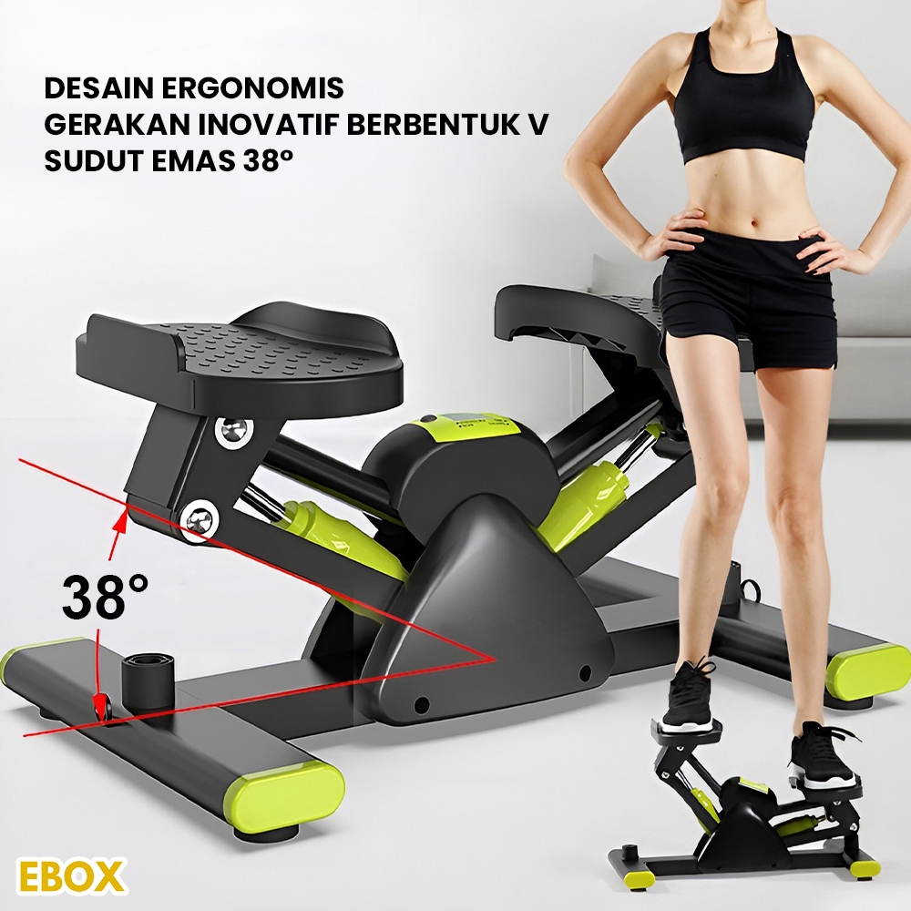 EBOX Mini Stepper V Shape Stepper Olahraga Mini Side Stepper Alat Olahraga Rumah