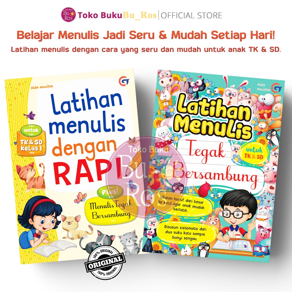 Jual Buku Belajar Menulis Dengan Rapi Latihan Menulis Tegak Bersambung ...