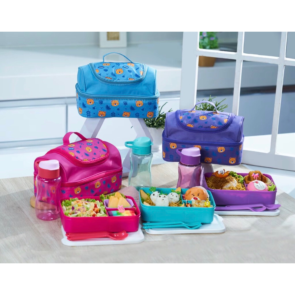 Jual Tas Kotak Makan Smiley | Tas Bekal Makan - Smiley Bear Lunch Bag ...