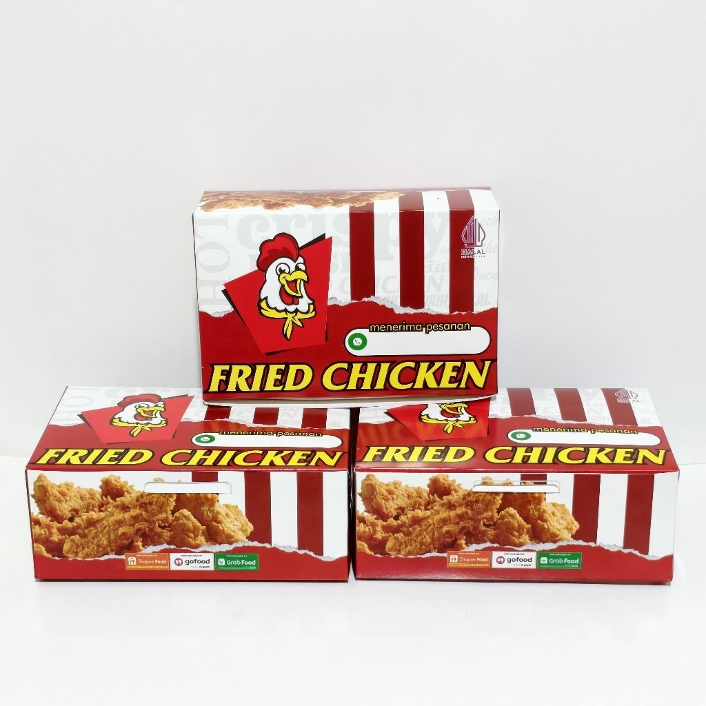 Jual Dus KFC Ivory 100 pcs Paper Lunch Box Fried Chicken Kotak Nasi ...